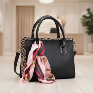 Tote Jenny Negra / Animal Print