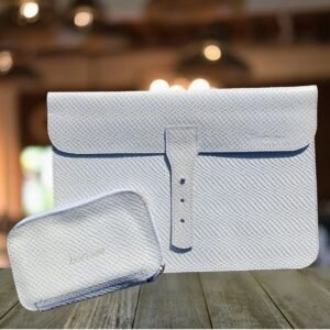 Pack Funda C/ Estuche Accesorios Laptop Blanca Esc